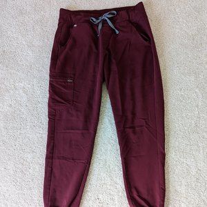 Figs Scrubs Zamora Burgundy Medium Joggers